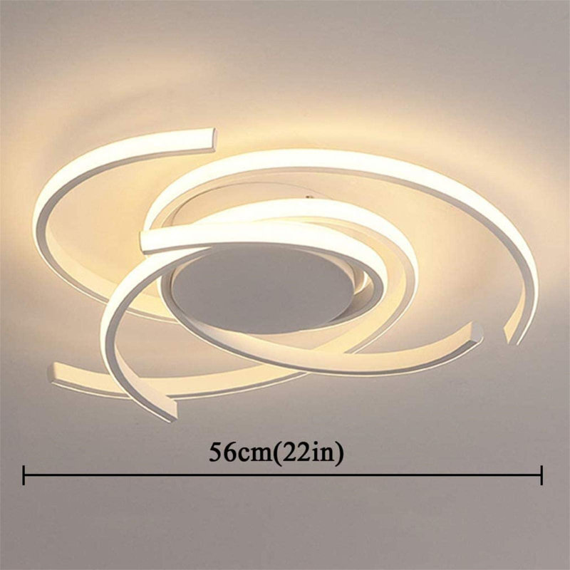 LED Flush Mount, White
