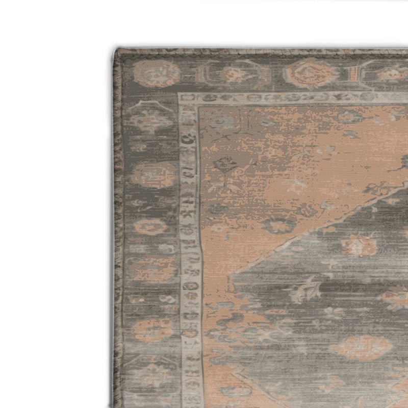 Tapis gris intérieur et extérieur surteint, Rectangulaire 2 pi x 3 pi