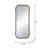 Oversized Wooden Floor Mirror With Unique Brown Frame