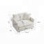 Ensemble de chaises avec accoudoirs rembourrés Chenille-417042980