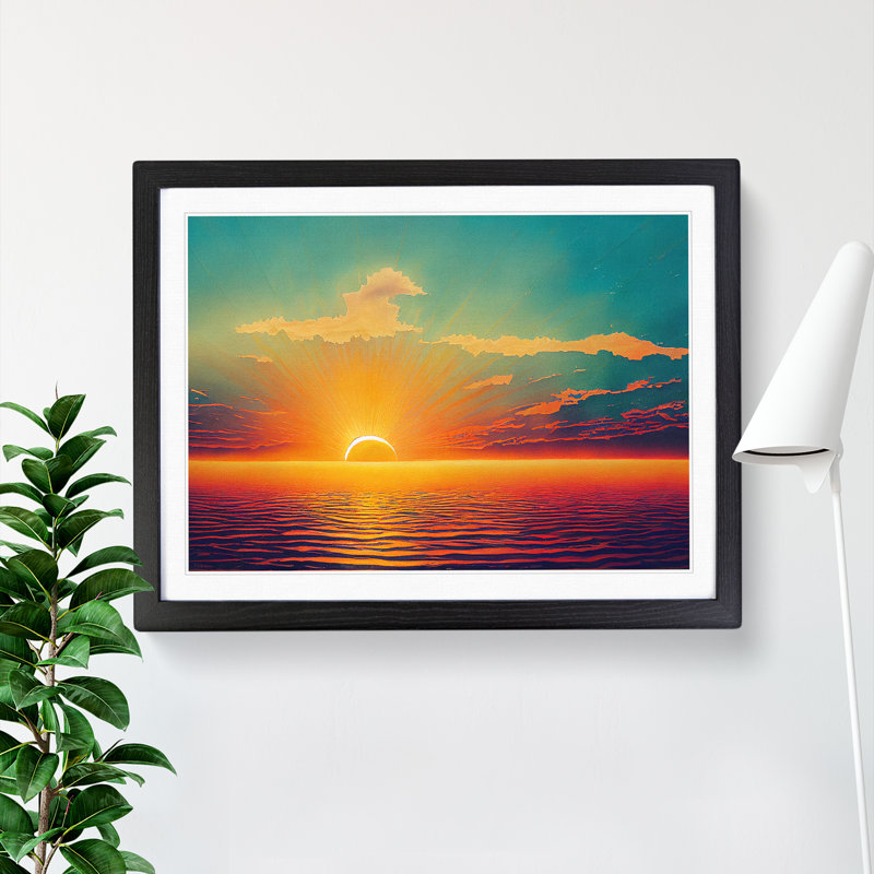 Glorious Watercolour Sunset Vol.1 - Framed Print