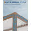 Pergola à persiennes avec toit réglable, cadre en aluminium de qualité supérieure et système de drainage pour patio-119317763