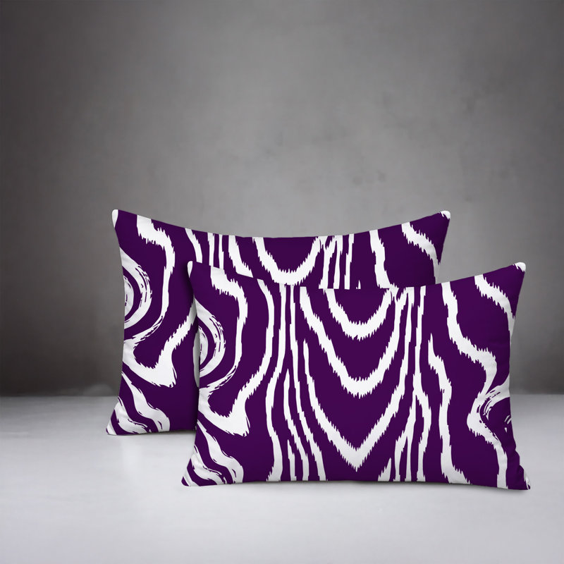 Oreiller réversible intérieur / extérieur Meli, 25x18, Purple