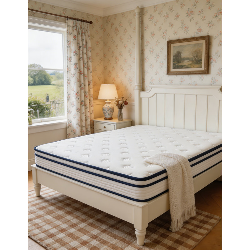 Knitted Fabric Cover Pocket Sprung Mattress Medium Firm Breathable Support Mattress , Super King