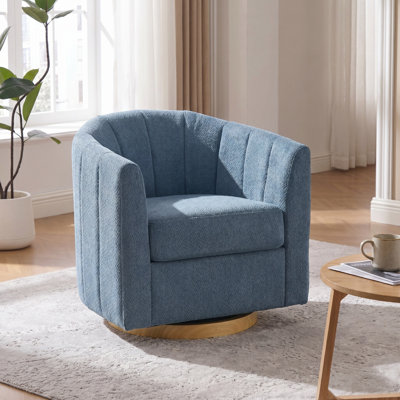 Fauteuil demi-tonneau pivotant