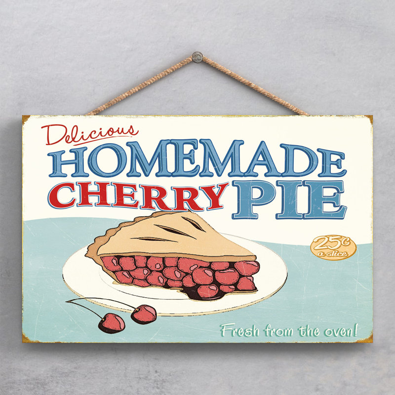 Homemade Cherry Pie - Print on MDF