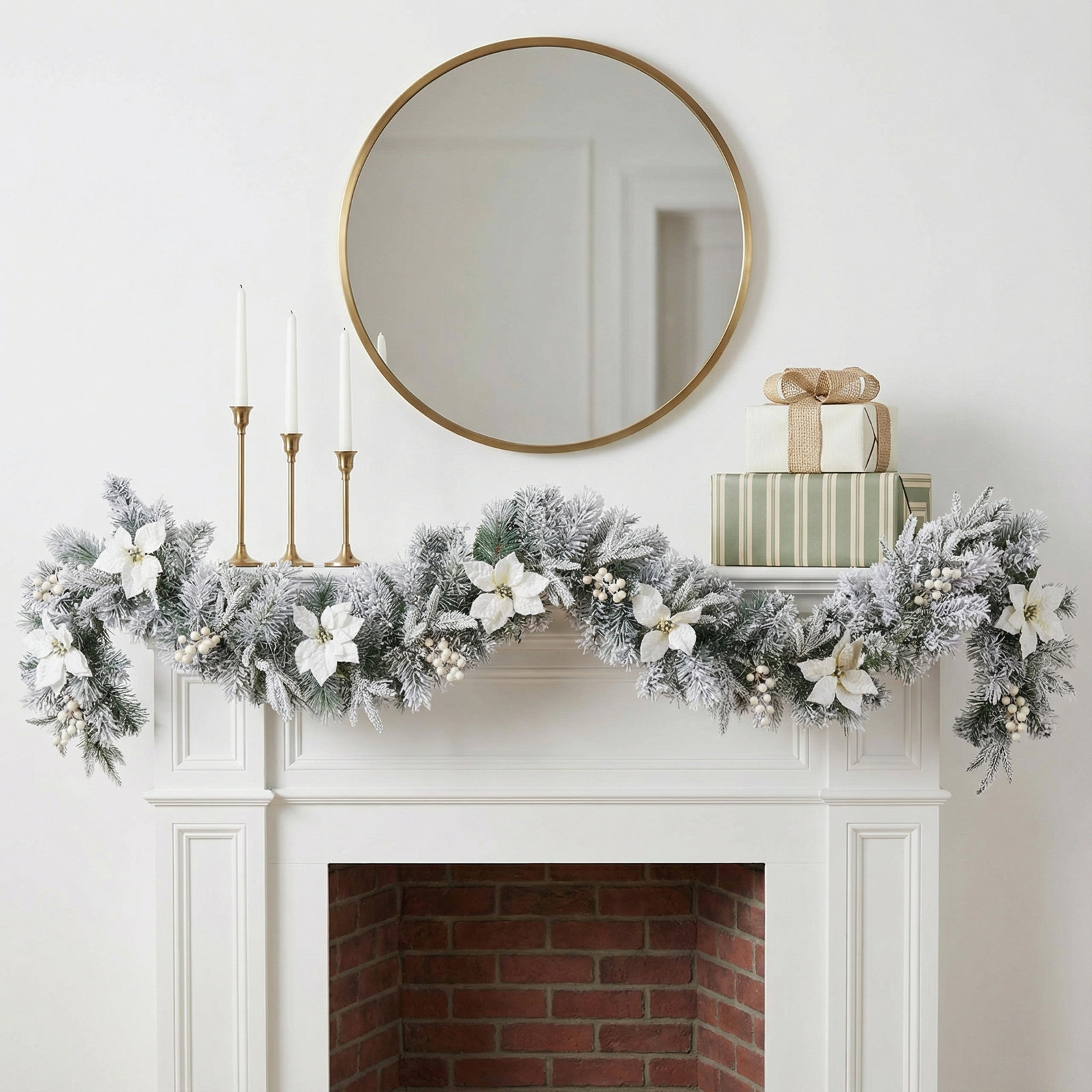 72'' in. Lighted Faux Garland