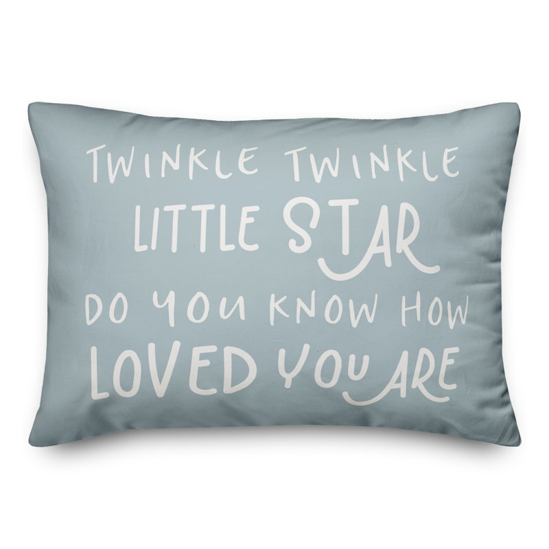 Housse et insert de coussin rectangulaire Twinkle Little Star