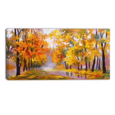 " Full Of Fallen Leaves Landscape "