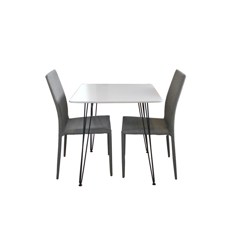 Maguire 2 - Person Dining Set, Grey
