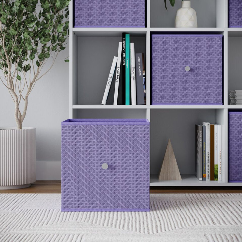 17 Stories Woven Decorative Basket, Lilac