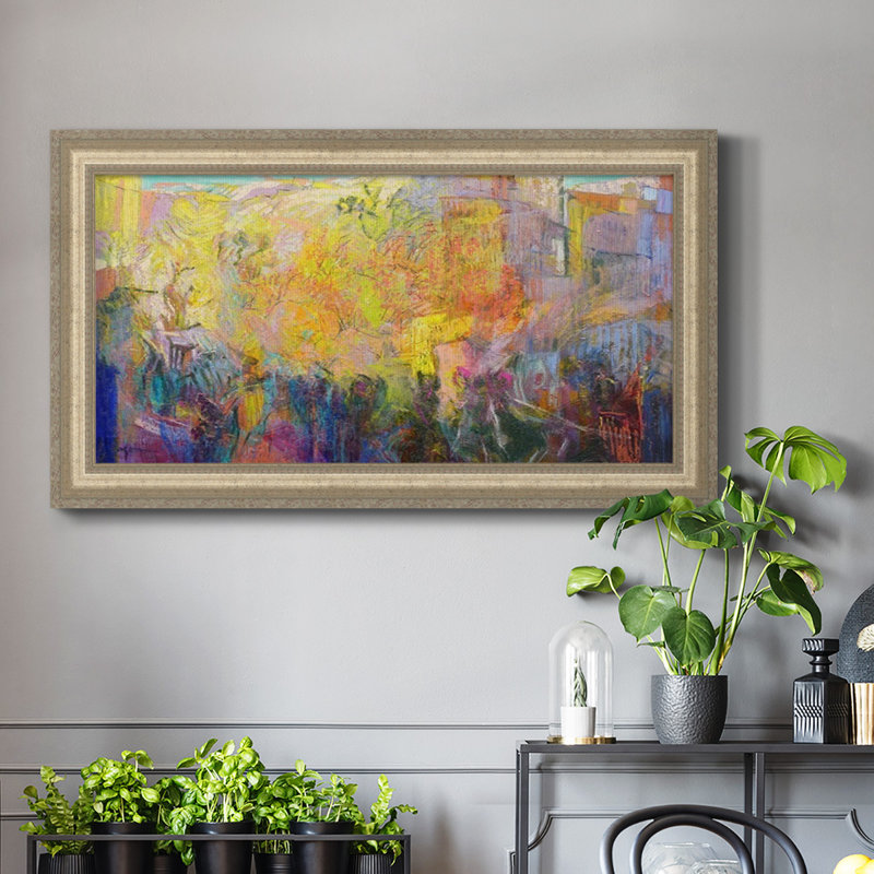 Incantanta - Peinture sur toile à cadre unique, H 21 po x l 37 po x P 1 po