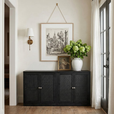 Gerardi Solid Wood And Oak Veneer Sideboard/Buffet
