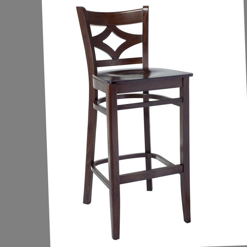 Stahr Bar & Counter Stool, Walnut, Bar Stool (30" Seat Height)