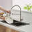Commercial Kitchen Faucet With Pull Down Sprayer, Single Handle Single Lever Kitchen Sink Faucet