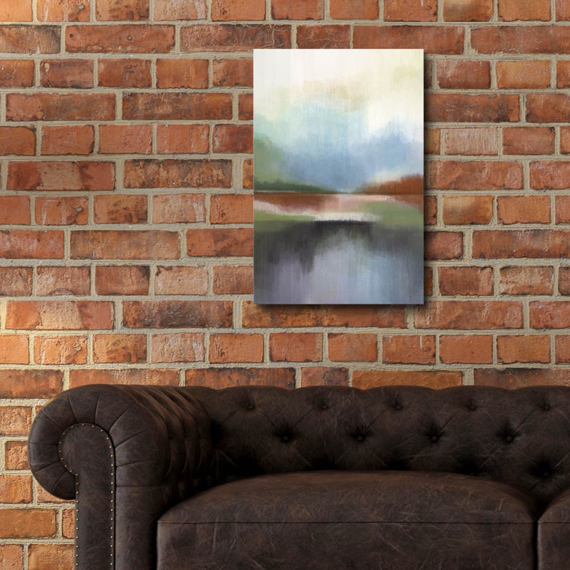 «Spring Lake 2» par Brittany Evans, art mural en verre acrylique, H 24 po x l 16 po x P 0,2 po