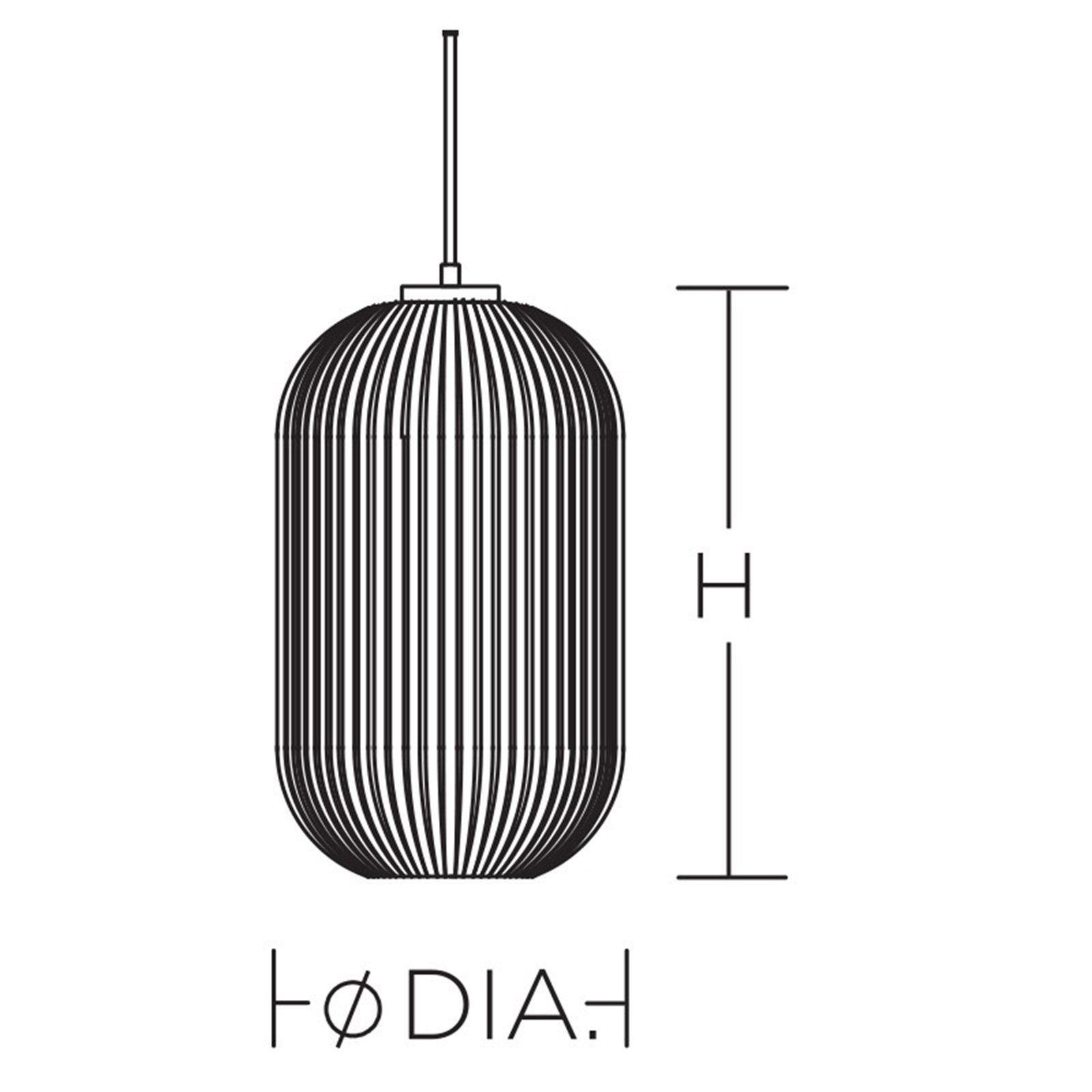 Darval Single Light Glass Dimmable Pendant, 8.15" H x 5" W x 5" D