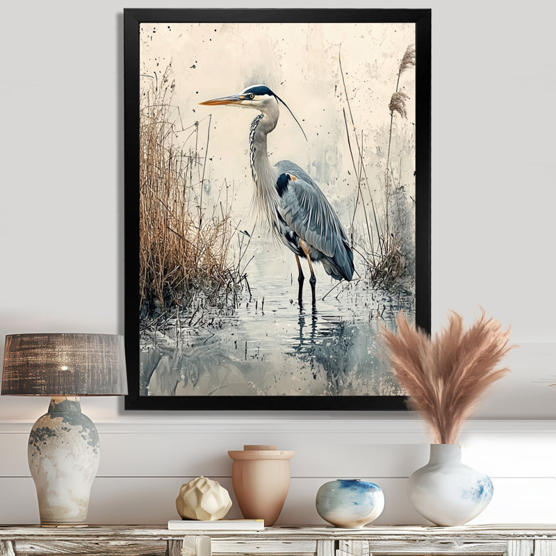 Ayaaz - Animals Wall Art Living Room, 20" H x 12" W, Picture Framed, Black
