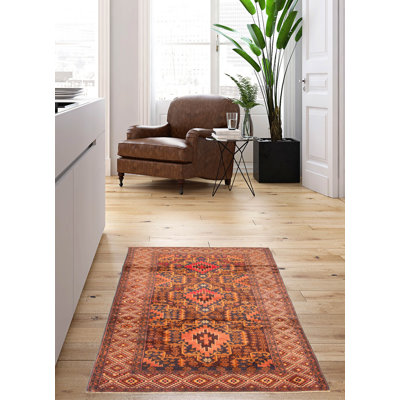 Rizbaft Brown Rug 3'7" x 6'5"