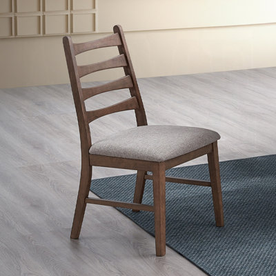 Ensemble de 2 chaises de salle à manger en bois de noyer