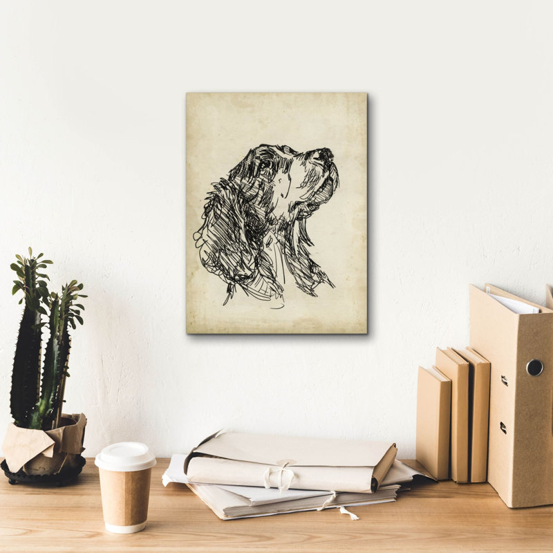 «Breed Study 7» par Ethan Harper, art mural sur toile, H 16 po x l 12 po x P 0,75 po