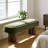 Karsen Mid-Century Modern Upholstered Dining Bench with Wooden Legs-1017095334-1018765898