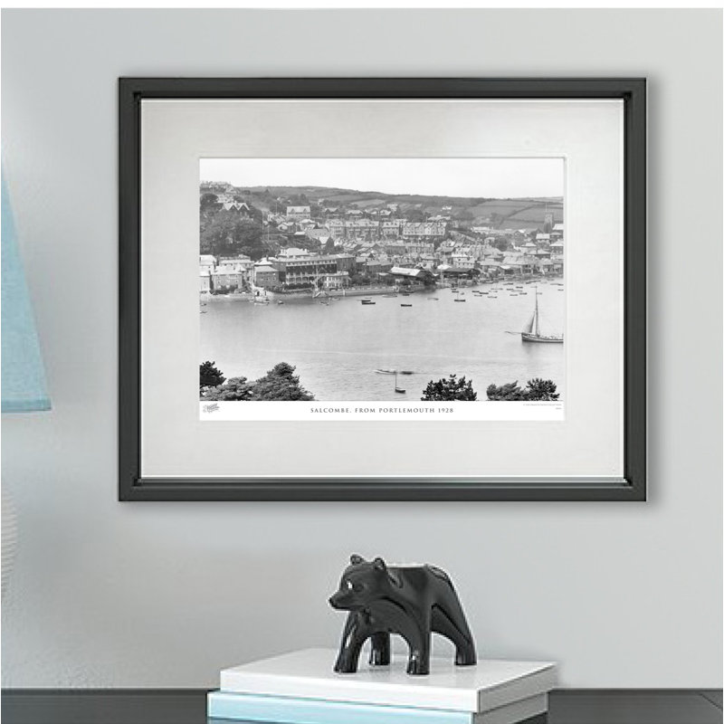 Salcombe, From Portlemouth 1928 by Francis Frith - Single Picture Frame Print, 45cm H x 60cm W x 2.3cm D