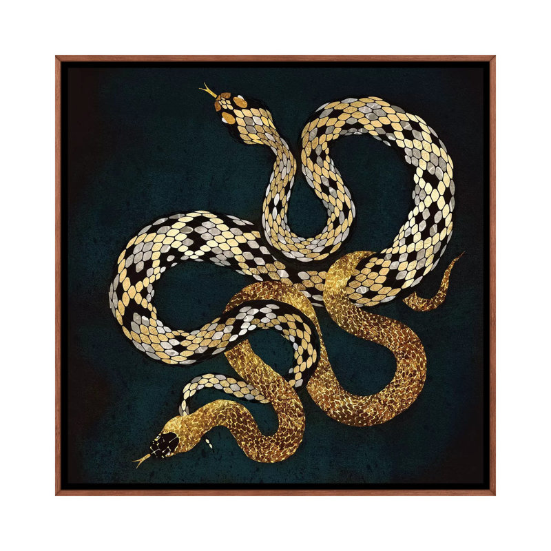 Balance - impression d'art graphique, Toile classique avec cadre brun, Aucun mat, H 26 po x l 26 po x P 1,5 po