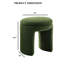 Tabouret décoratif contemporain à plateau rond de 1 pièce, avec housse en peau de mouton, structure en bois massif, pour espace de vie principal, 18 po x 18 po x 19,5 po, tissu de fabrication simple, installation