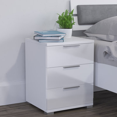 Machias 3 Drawer Bedside Table