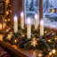Unscented Scented Unscented Flameless Pillar Candle with Plastic / Acrylic Holder-364405158-364405159