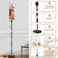  Lampe sur pied 68,5 "à fixation florale à intensité variable classique avec abat-jour en lin et ampoule DEL incluse