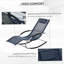 Chaise berçante sans gravité avec coussin amovible et tissu résistant aux intempéries pour une détente ultime en plein air