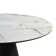 Asiye 7 Piece Modern Pedestal Dining Set with Stone Top and Upholstered Swivel Chairs