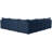 Ensoll Velvet L-Shaped Sectional Reversible-1496889976