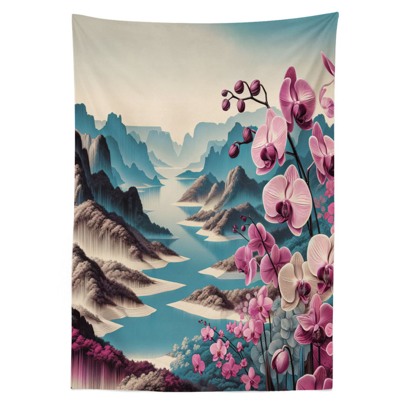 Eadmund Rectangle No Pattern Microfiber Tablecloth, 70" Rectangle