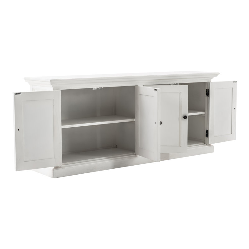 Halifax Jakel Double Bay Buffet Table Bottom, Pure White