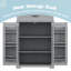 Armoire de rangement pour salle de bain avec espace de rangement multifonctionnel, tiroir avec glissières, tablette réglable-453294797