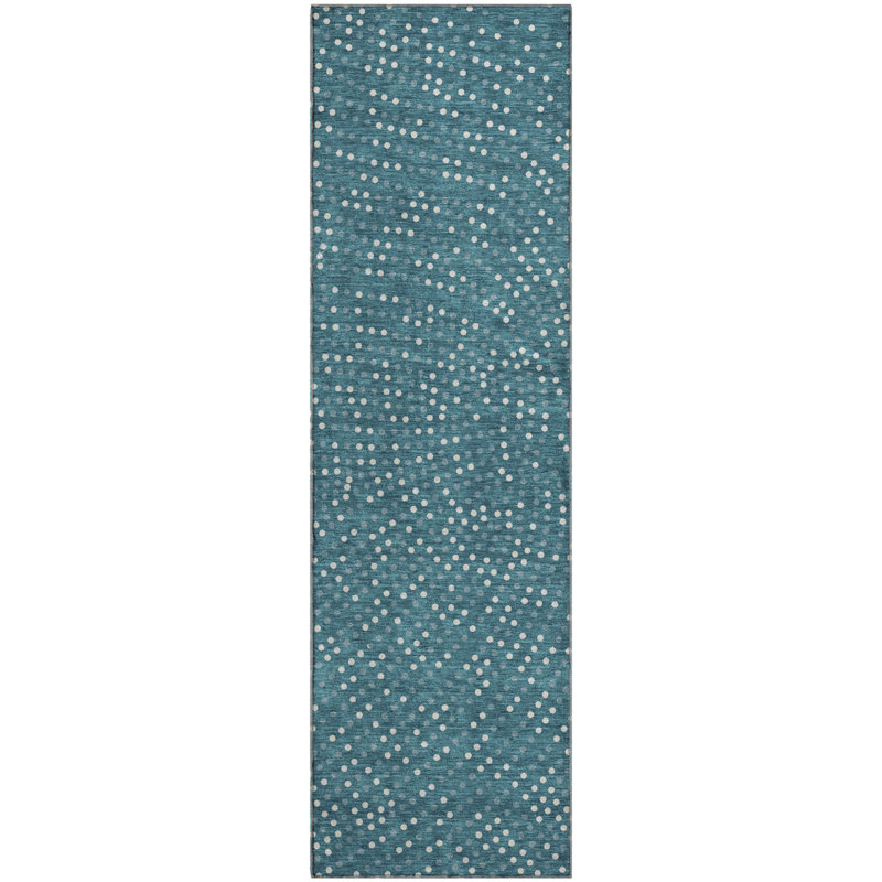 Premium Machine Washable Colmenero AMF1021 Circles Rug, Runner 2'3" x 7'6"