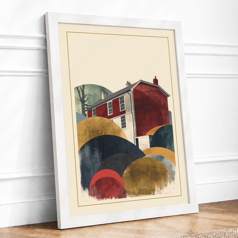 Rural Farmstead Rustic - Print, A2 - 59.4 x 42.0 cm, White