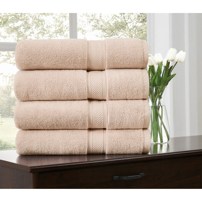  Regal Plush Towel Sets, Bath Towel - 4 Pack, Blush