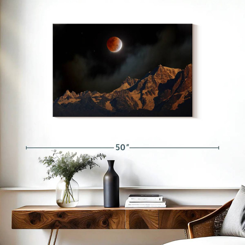 Oberle Himalayan Lunar Eclipse, 24" H x 36" W