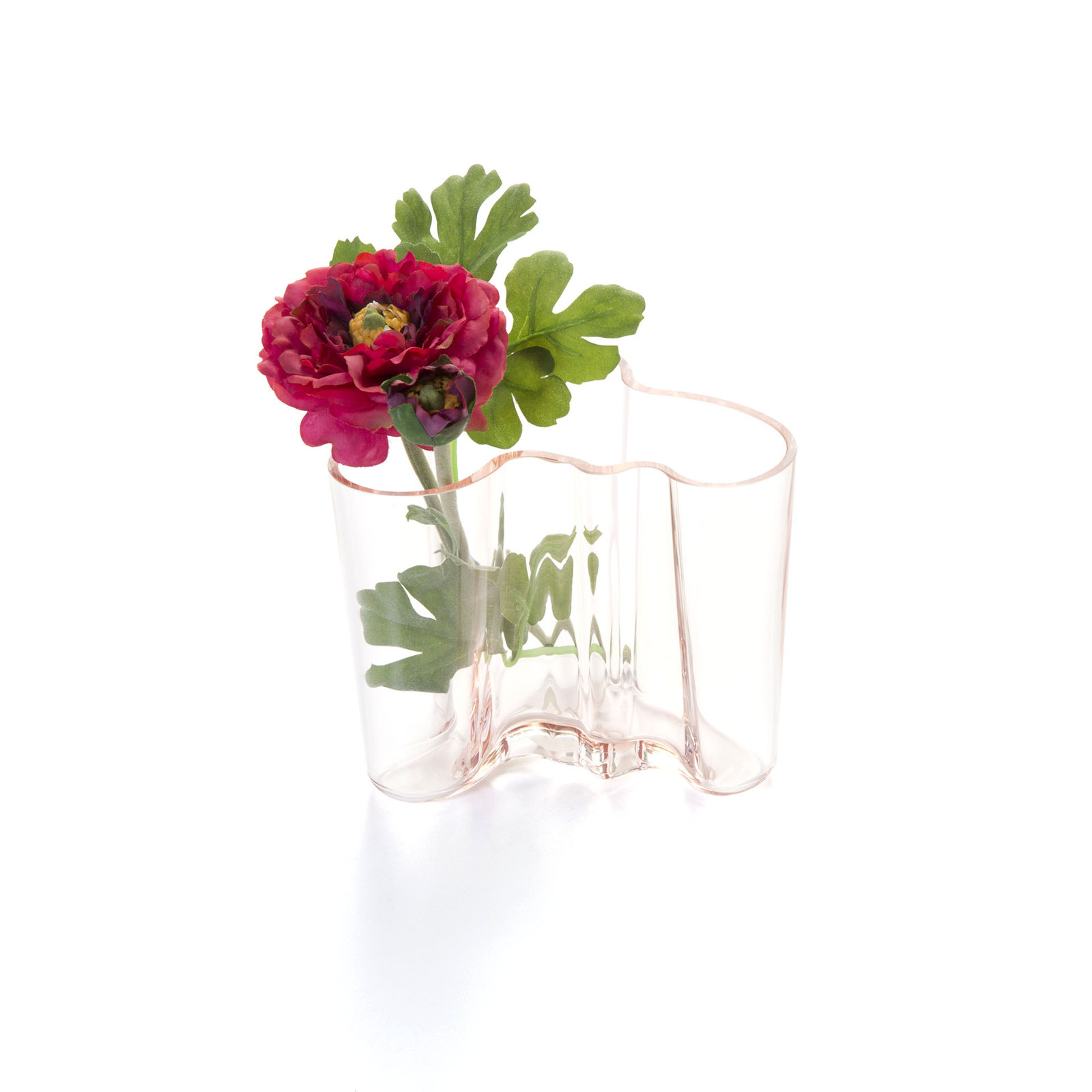 Aalto Glass Table Vase, Opal, 4.72" H x 6.06" W x 4.75" D