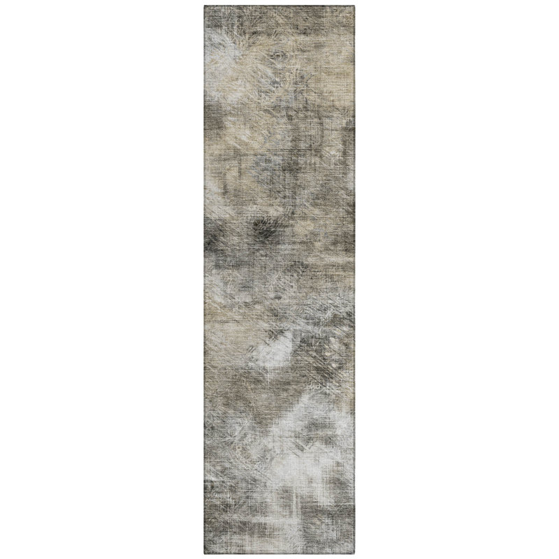 Ayannah Washable Abstract Indoor / Outdoor Rug, Runner 2'3" x 7'6"