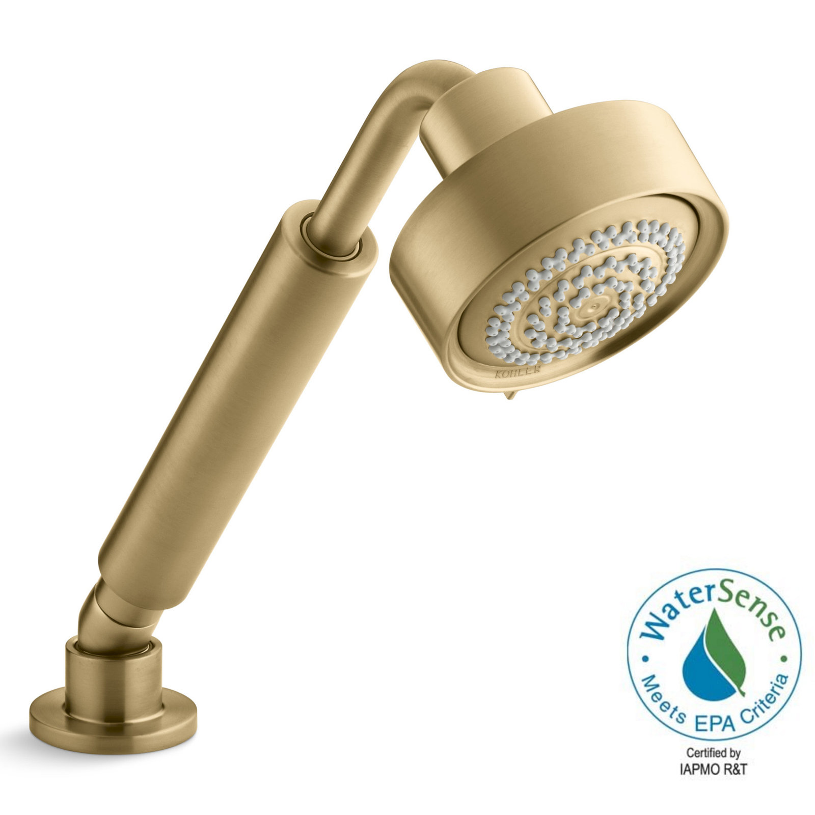Purist 1.75 GPM 3-Way Massage Hand Shower, Vibrant Moderne Brushed Gold
