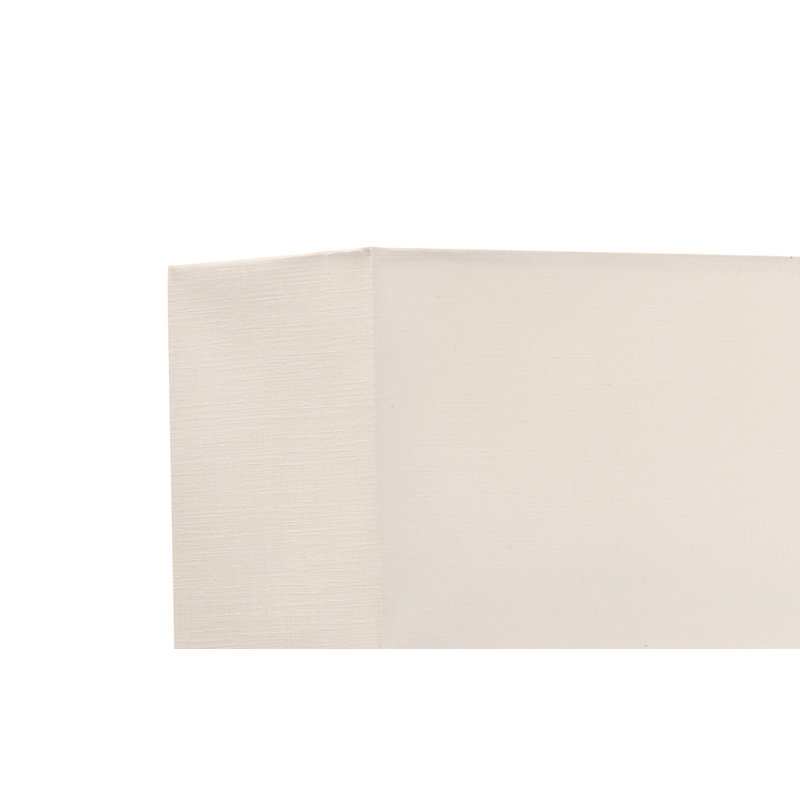 Sevastian 157cm Rectangle Slimline Floor Lamp, Polished, Ivory/White