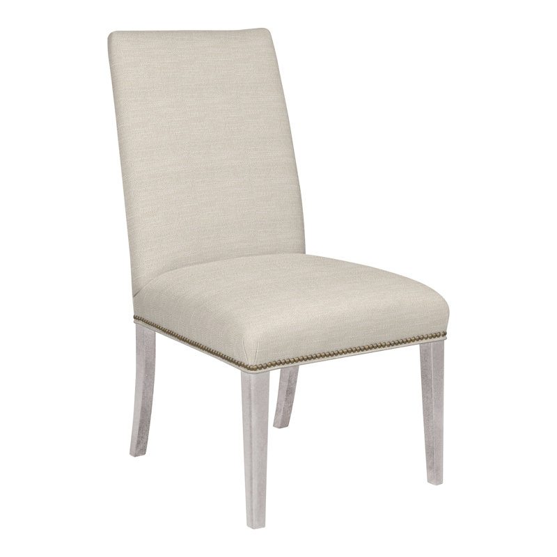 Bailey By Michael Weiss Upholstered Dining Chair, Yes, Tommy Flax, Dove Gray
