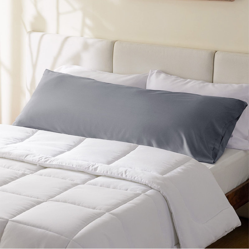 Rayon from Bamboo Pillowcase with Envelope Closure, Silver Gray, Body Pillowcase