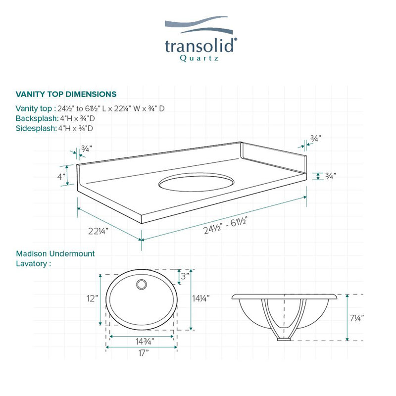 1 meuble-lavabo Madison, Centres de 8 po, Blanc Milan