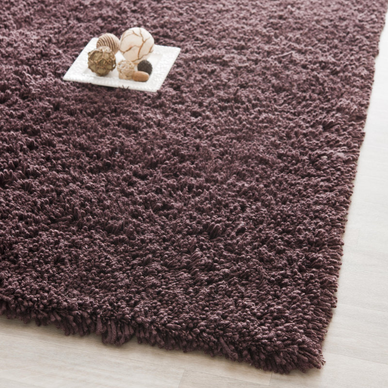 Assar Modern Handmade Shag Chocolate Area Rug, Runner 2'3" x 6'
